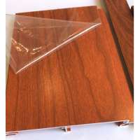 Customized timber grain color aluminum, 15 year warranty pvdf wood grain powder coating aluminium cladding profiles manufacturer