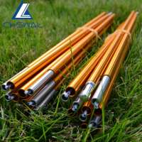 Aluminum alloy tent pole support pole for tent accessories